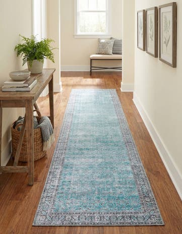 2' 6 x 12' Washable Timeless Runner Rug