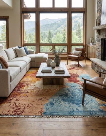 8' 4 x 11' 3 Rubin Wool Rug