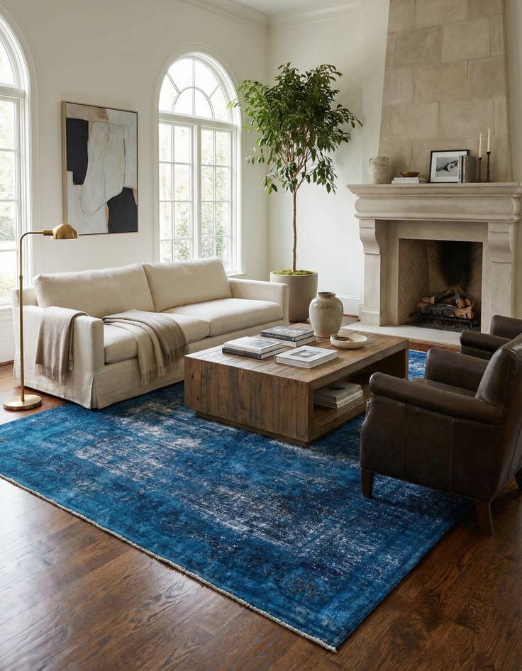 Detail image of 9' 5 x 11' 8  Hand Knotted Ultra Vintage Persian Wool Rug