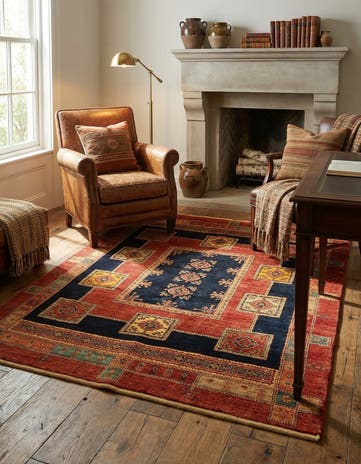 5' 1 x 6' 6 Luribaft Wool Rug