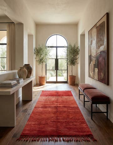 5' 5 x 11' 7 Beni Ouarain Wool Runner Rug