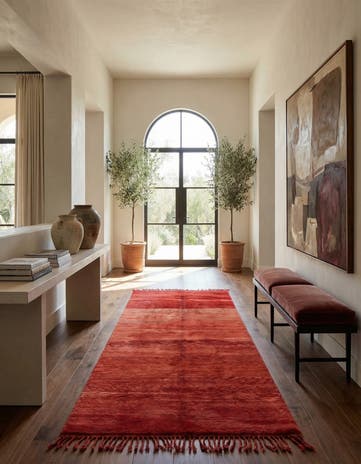 5' 5 x 11' 7 Beni Ouarain Wool Runner Rug