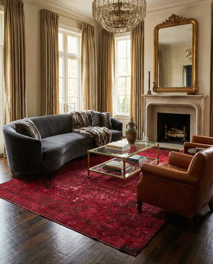 Detail image of 7' 6 x 11' 6 Hand Knotted Ultra Vintage Persian Wool Rug