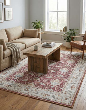 4' 1 x 6' 1 Washable Timeless Rug