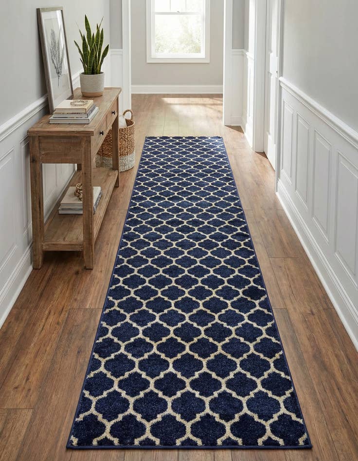 Detail image of  2' 7 x 13' Lattice Runner Rug