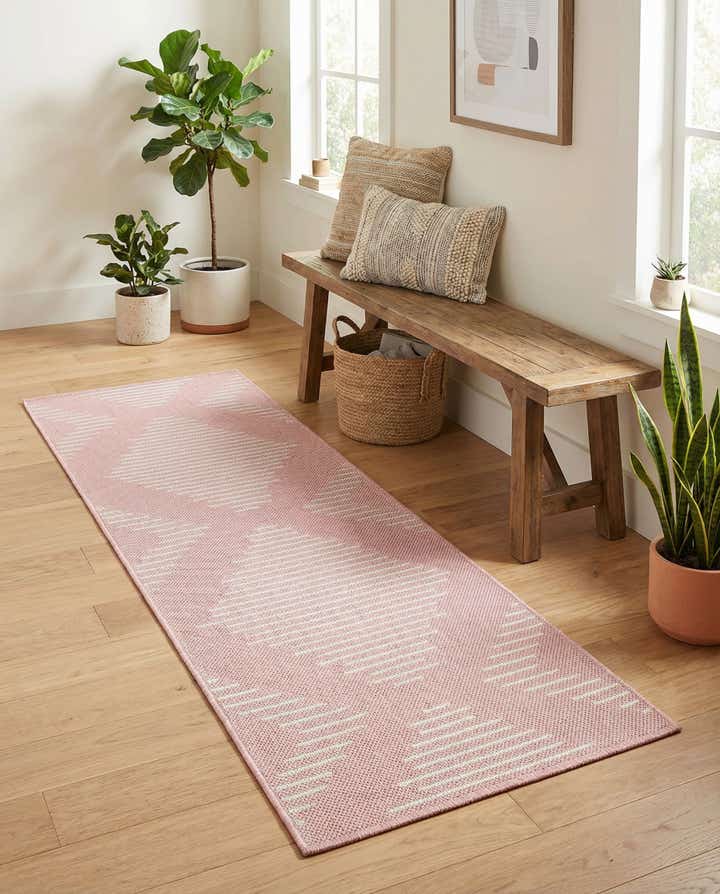 2' x 5' 3 Easy-Clean Modern Indoor / Outdoor Runner Rug