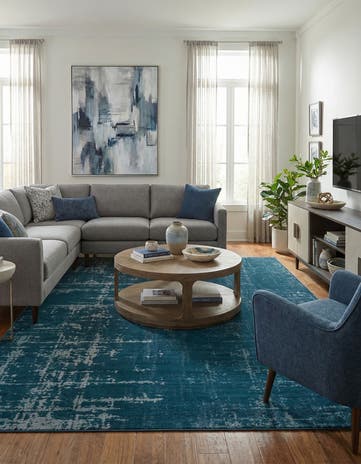 Blue Valencia Rug
