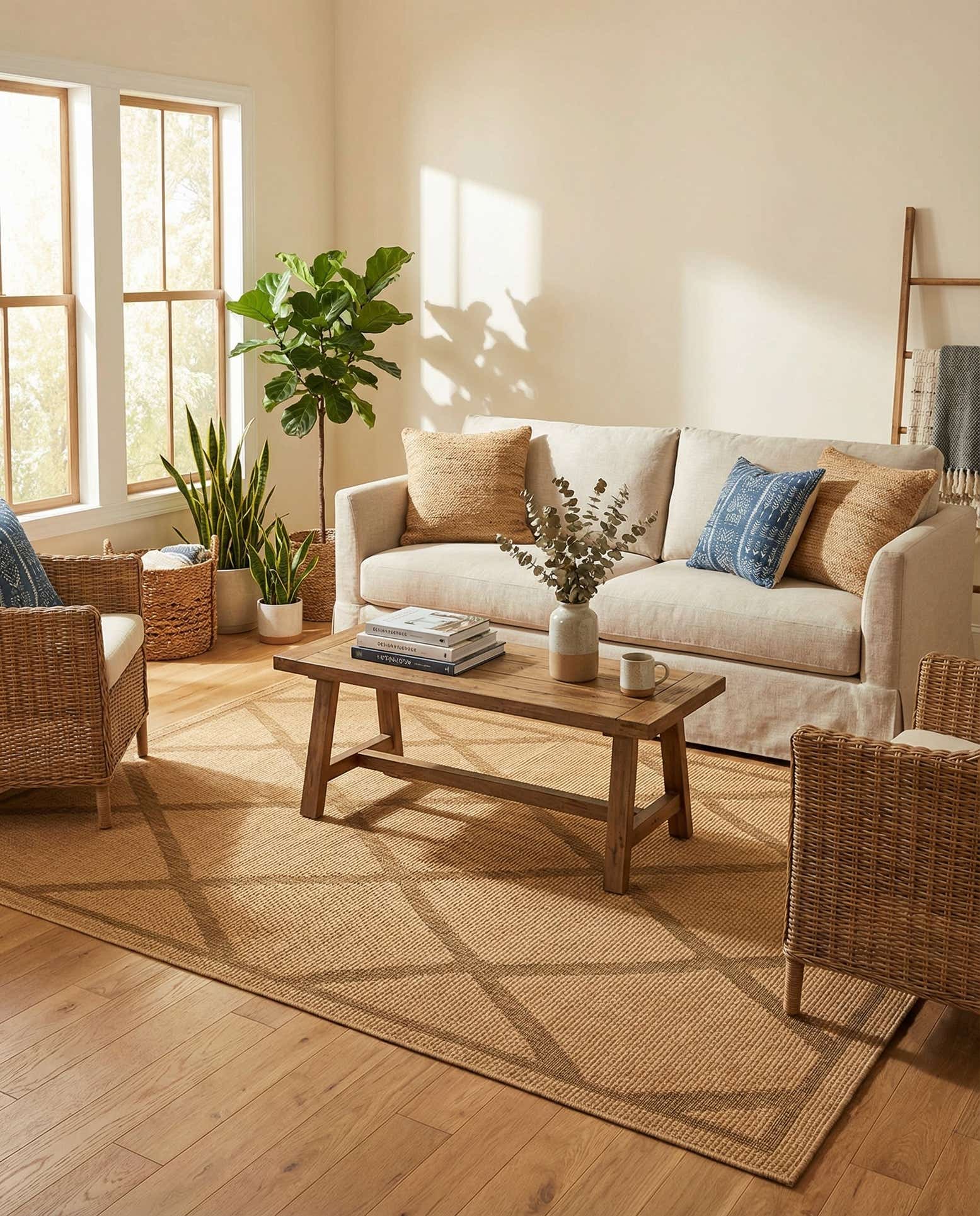 6' x 9' Easy-Clean Lattice Indoor / Outdoor Rug