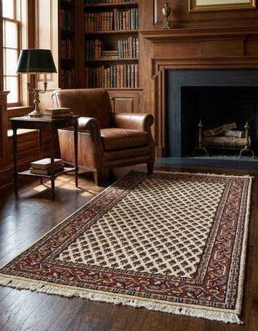3' 2 x 5' 2 Hand Knotted Mir Wool Rug