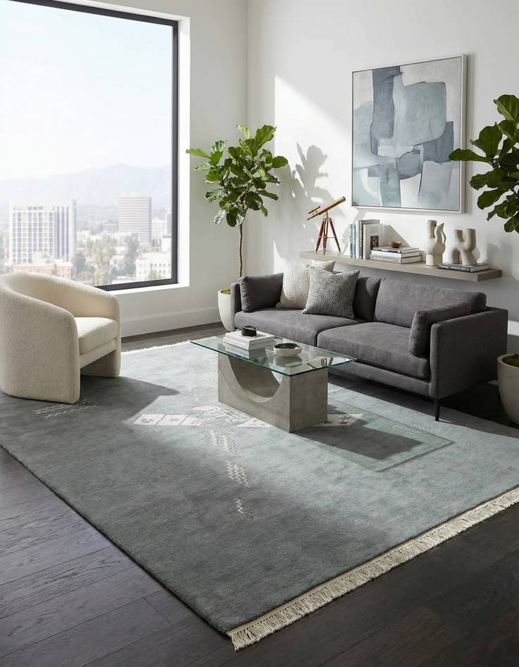 Detail image of 5' 6 x 7' 10  Hand Knotted Nepal Wool Rug