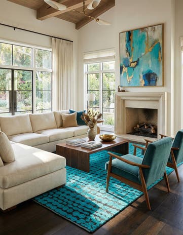 6' 6 x 10' 5 Hand Knotted Darya Wool Rug