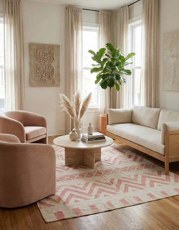 5' 9 x 7' 6 Hand Woven Kilim Modern Wool Rug