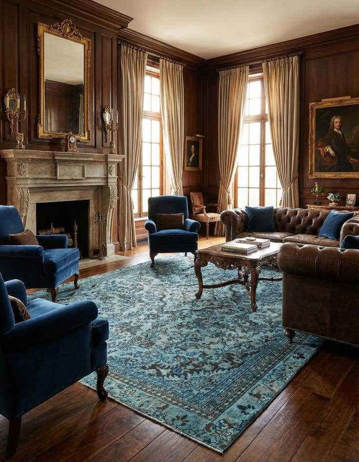 Detail image of  10' 7 x 10' 7 Vintage Royal Square Rug