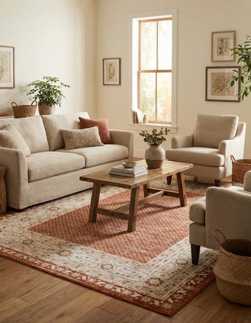 Rust Red Charlotte Rug
