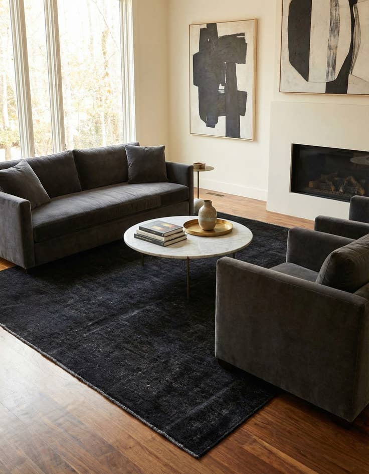 Detail image of 8' x 9' 5  Hand Knotted Ultra Vintage Persian Wool Rug