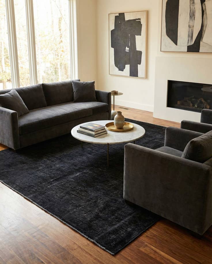 Detail image of 8' x 9' 5 Hand Knotted Ultra Vintage Persian Wool Rug