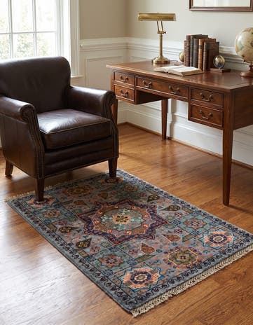 2' 1 x 3' 1 Hand Knotted Mamluk Ziegler Rug