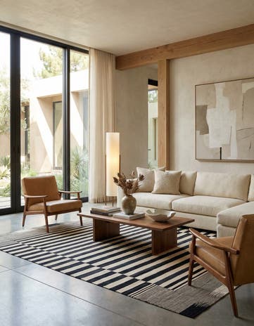 8' 1 x 9' 6 Hand Woven Kilim Modern Wool Rug