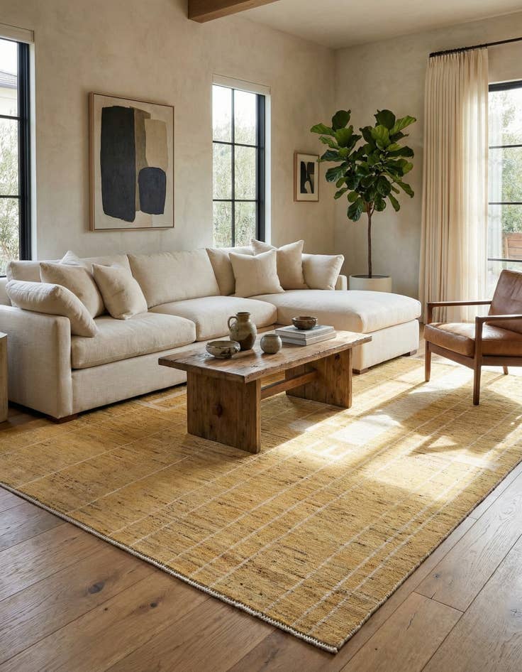 Detail image of  8' 4 x 9' 5  Hand Knotted Darya Wool Rug