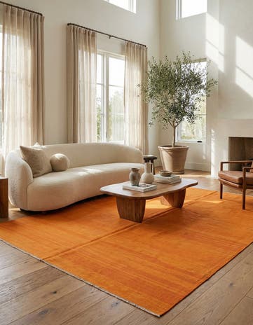 6' 6 x 10' Hand Woven Kilim Modern Wool Rug