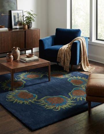 7' 6 x 7' 7 Luna Wool Square Rug