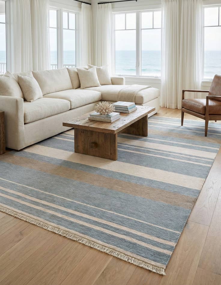 Detail image of 6' 7 x 9' 10  Hand Knotted Darya Wool Rug