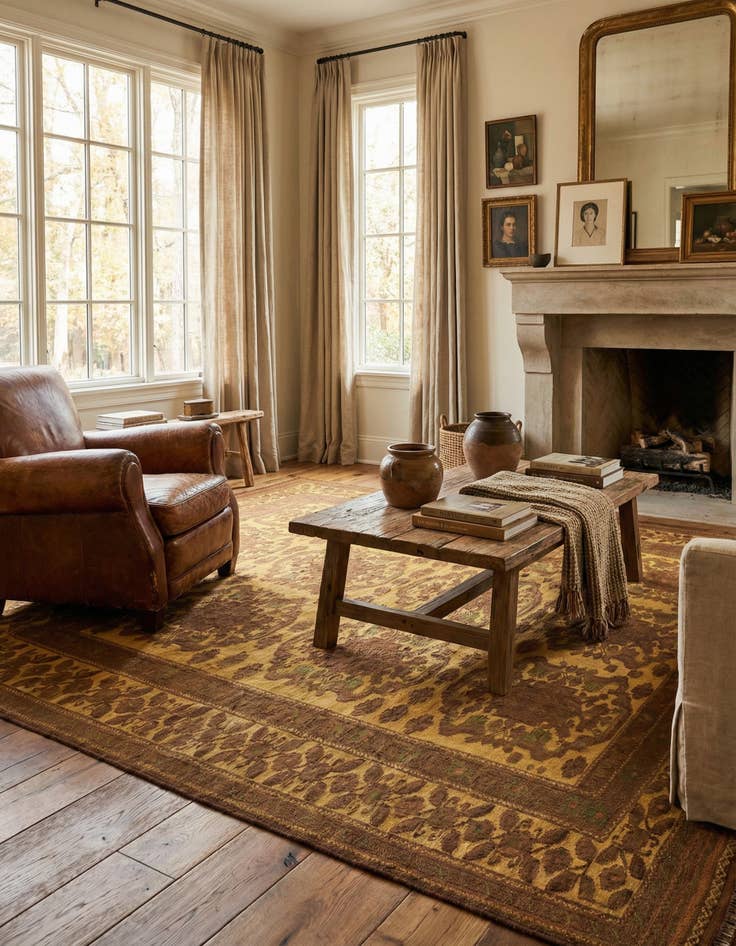 Detail image of  6' 6 x 8' 8  Hand Woven Sumak Wool Rug