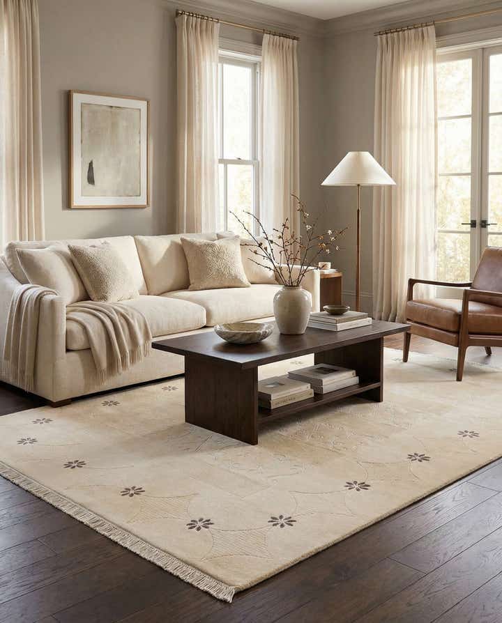 5' 8 x 8' 2 Hand Knotted Darya Wool Rug