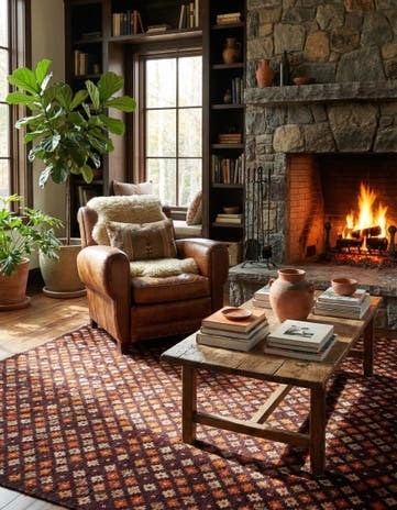 6' 10 x 9' 3 Hand Knotted Balouch Wool Rug