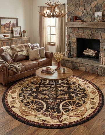 7' 10 x 7' 10 Pioneer Round Rug