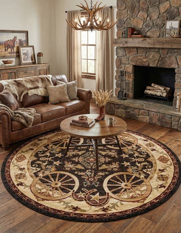 7' 10 x 7' 10 Pioneer Round Rug