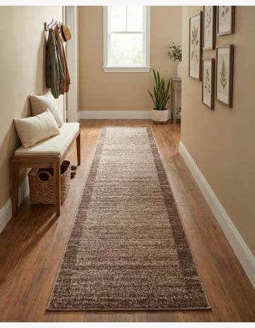 Light Brown Loft Runner Rug