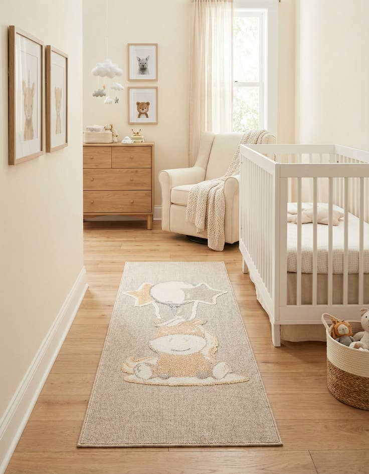 Detail image of 2' 7 x 6' Whimsy Kids Runner Rug