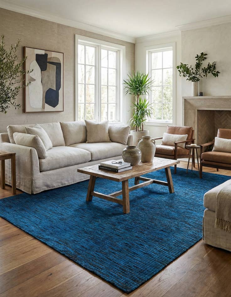 Detail image of 8' 8 x 11' 5  Hand Knotted Moroccan Wool Rug