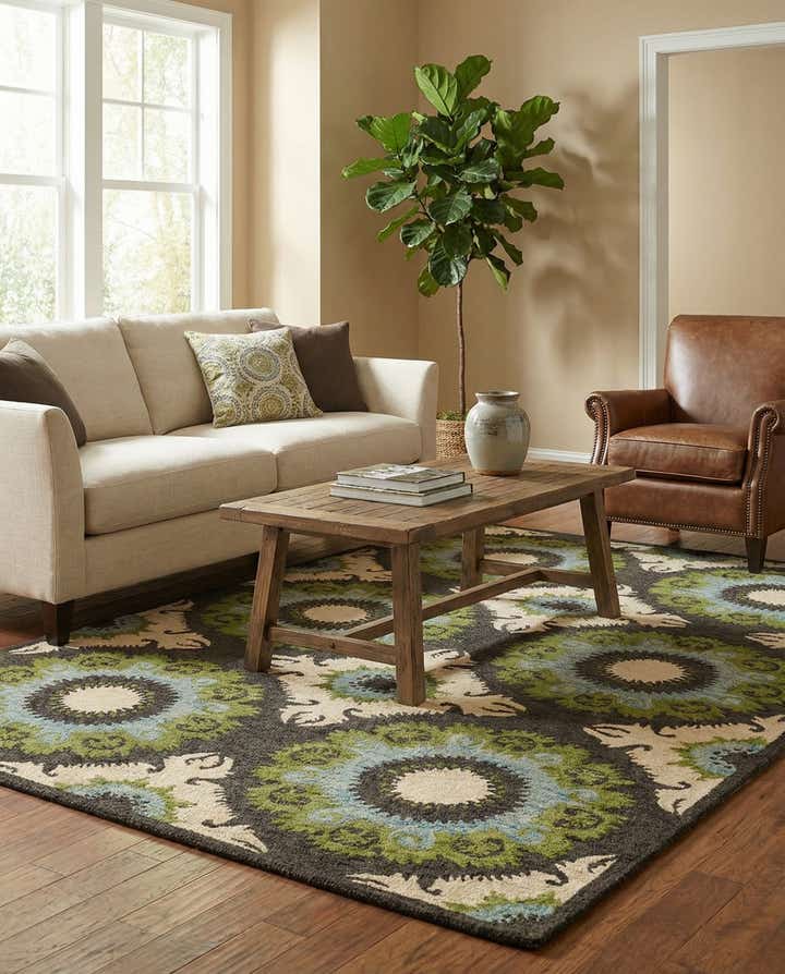 5' 1 x 8' Luna Wool Rug