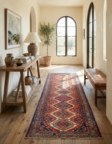 3' 6 x 9' 10 Hamedan Runner Rug