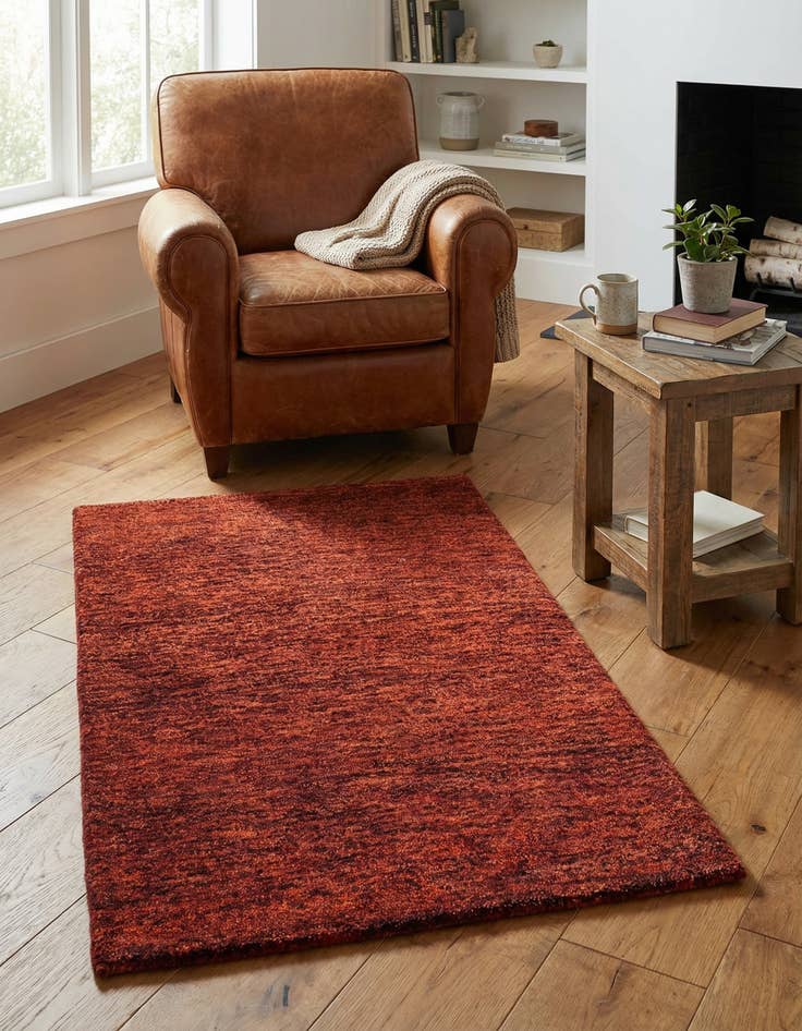 Detail image of  2' 5 x 4' 7  Hand Knotted Kashkuli Gabbeh Wool Runner Rug