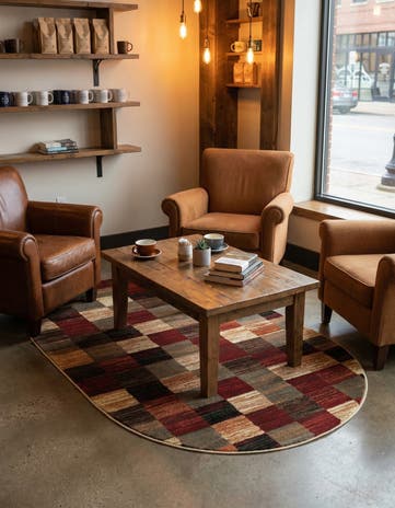 3' 1 x 5' 3 Cafe Oval Rug