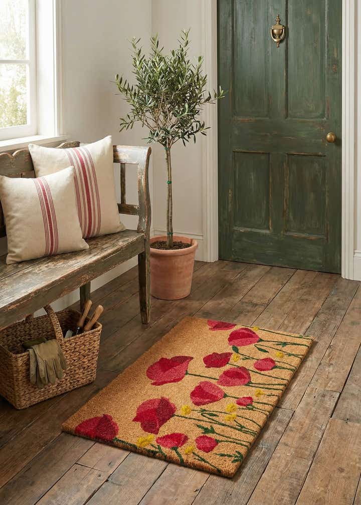 1' 6 x 2' 6 Flower Doormat