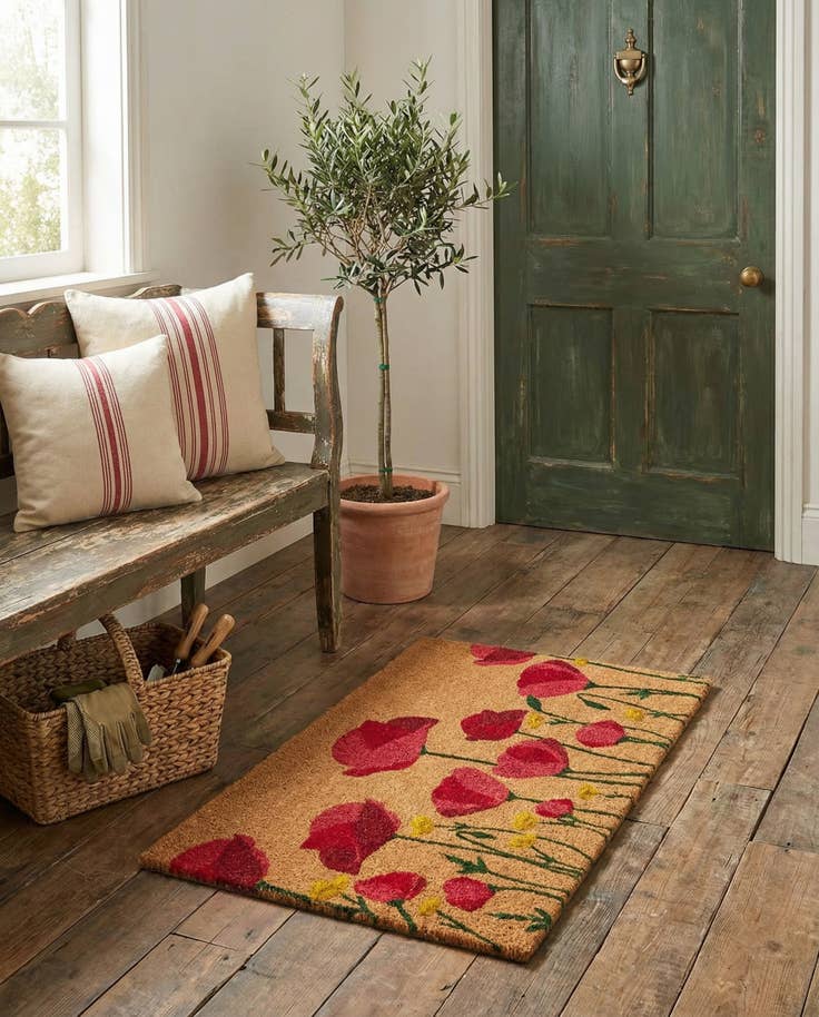 Detail image of 1' 6 x 2' 6 Flower Doormat