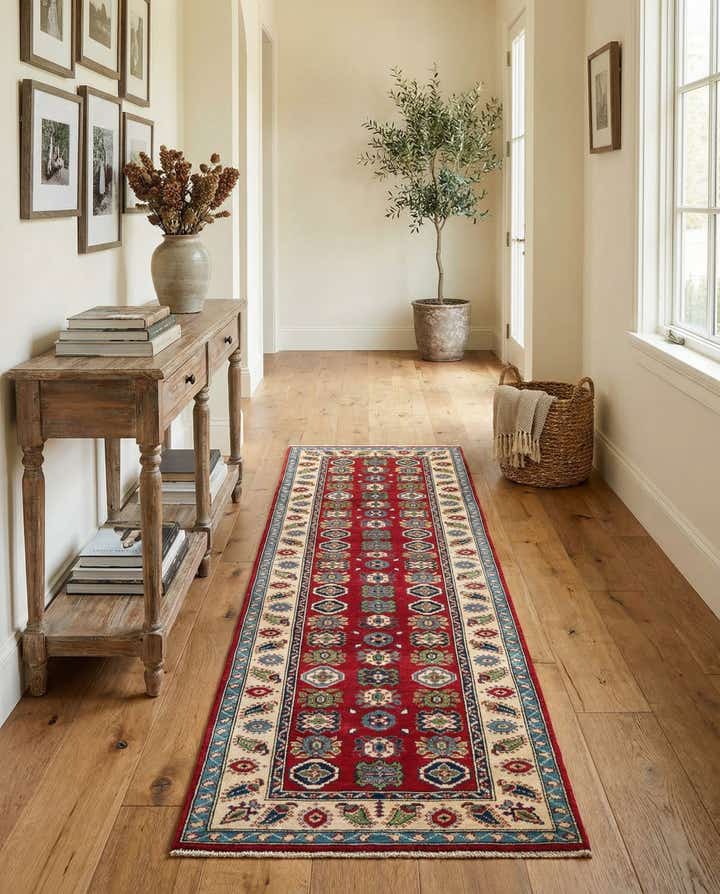2' 9 x 9' 10 Hand Knotted Kazak Runner Rug