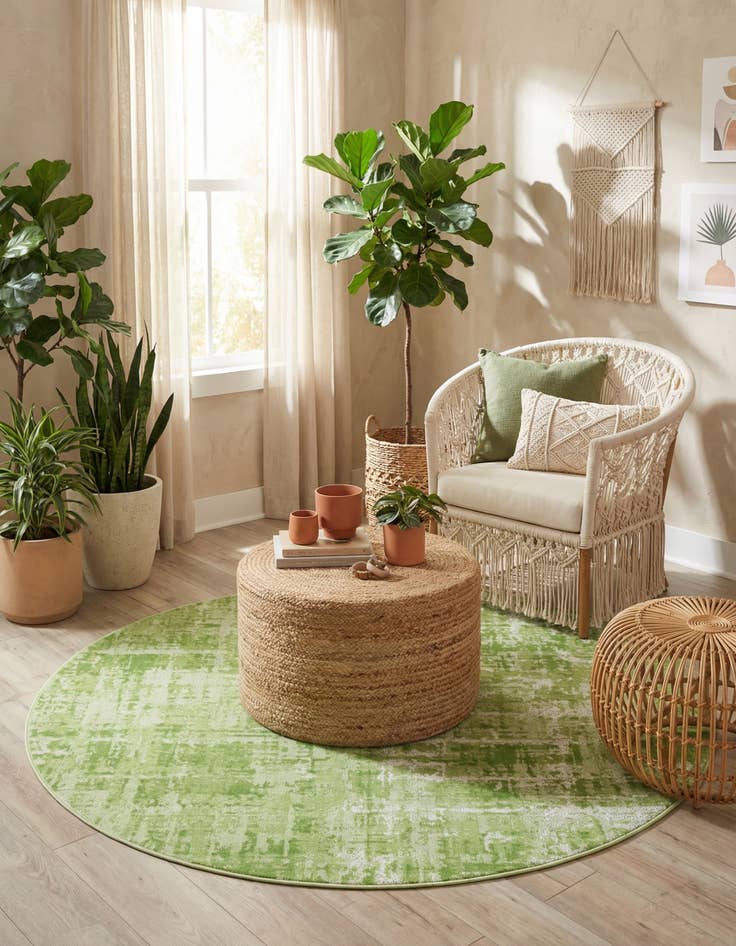 Detail image of  5' 3 x 5' 3 Valencia Round Rug