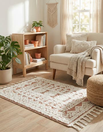 Pink Boho Rug