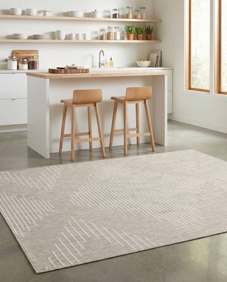 Detail image of 9' x 12' Easy-Clean Modern Indoor / Outdoor Rug