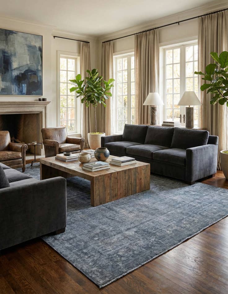 Detail image of 9' 10 x 12' 8 Hand Knotted Ultra Vintage Persian Wool Rug