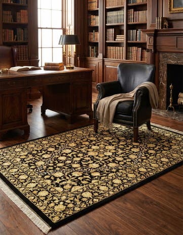 3' 5 x 4' 11 Ghom Silk Rug