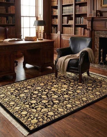 3' 5 x 4' 11 Ghom Silk Rug