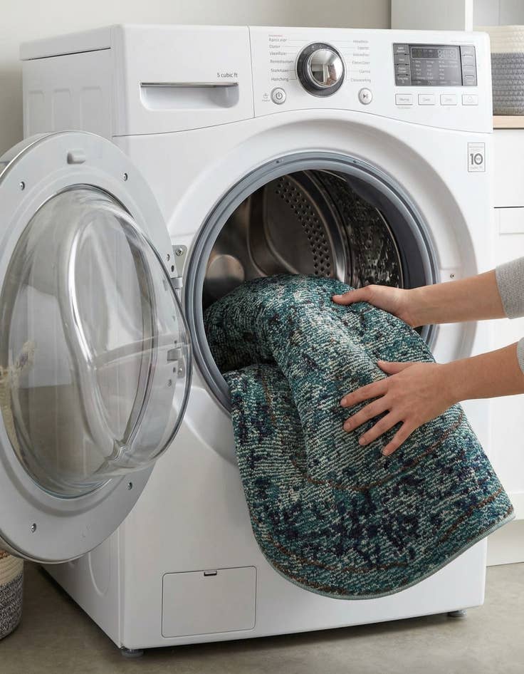 Detail image of 3' 3 x 3' 3  Washable Palazzo Round Rug