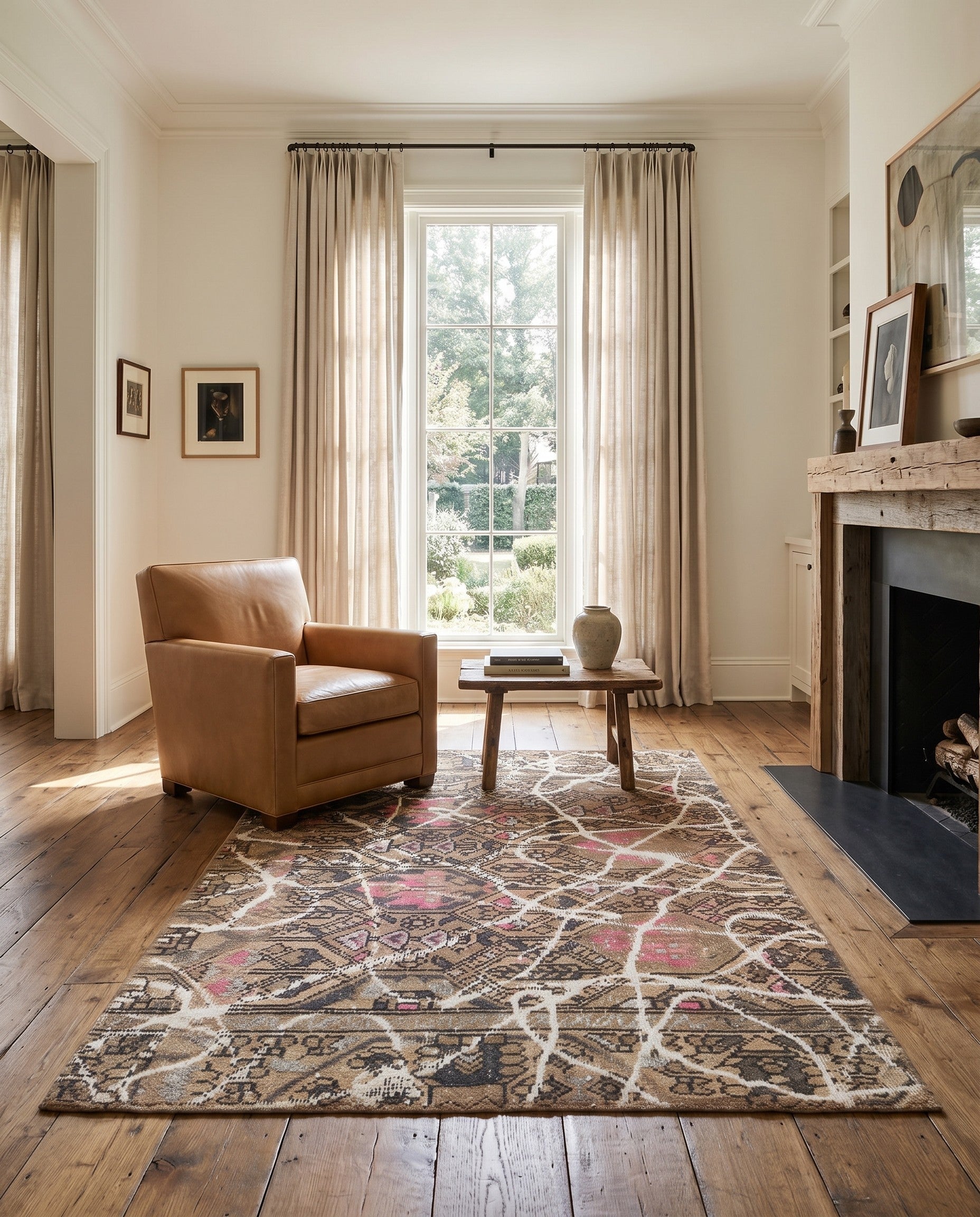 4' 2 x 6' Hand Knotted Ultra Vintage Persian Wool Rug