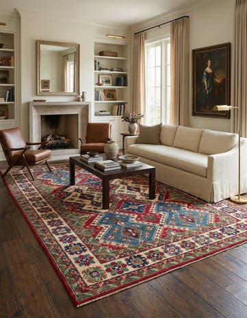6' 1 x 9' Hand Knotted Kazak Rug